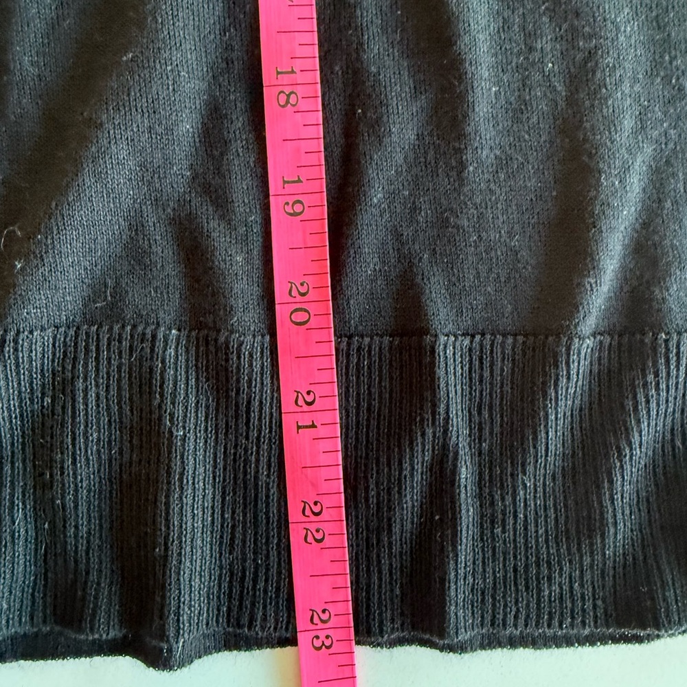 Zara Basic Black Pullover Lightweight Knit Fabric… - image 5